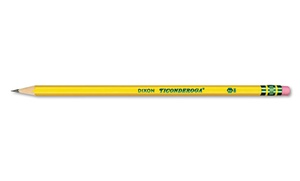 96-Pack of Ticonderoga Woodcase HB #2 Yellow Barrel Pencils