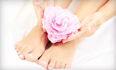 $39 for a Deluxe Mani-Pedi with Hand Paraffin Dip at A Touch of Heaven Salon Massage & Day Spa ($95 Value) - Primary Image