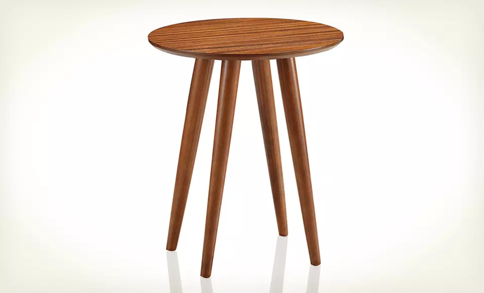 Boraam Industries Zebra Series Wooden Accent Tables (Up to 56% Off). 3 Designs Available. - Second Medium