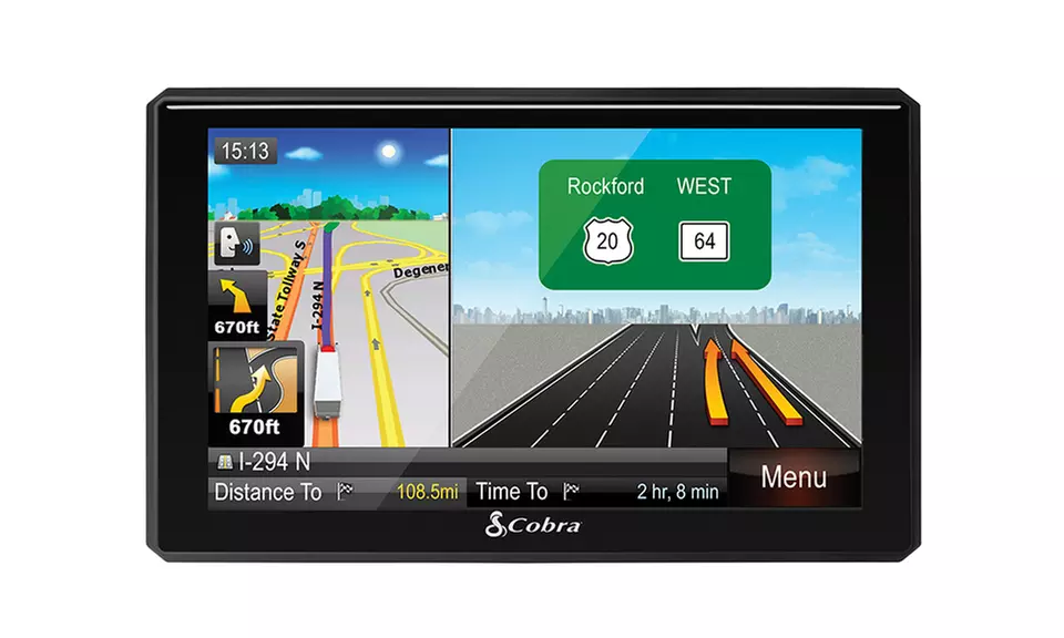 Cobra 7" GPS Navigation Systems with Lifetime Maps and Traffic (Refurbished)  - Second Medium