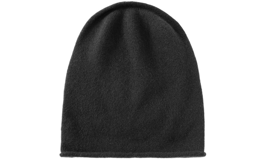 Image 4: 1x oder 2x Kaschmir Slouchy Beanie Strickmütze