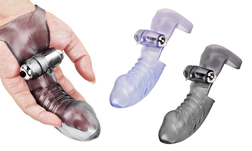 Image 1: Finger G-spot Vibrator Adult Sex Toys Finger Sleeve