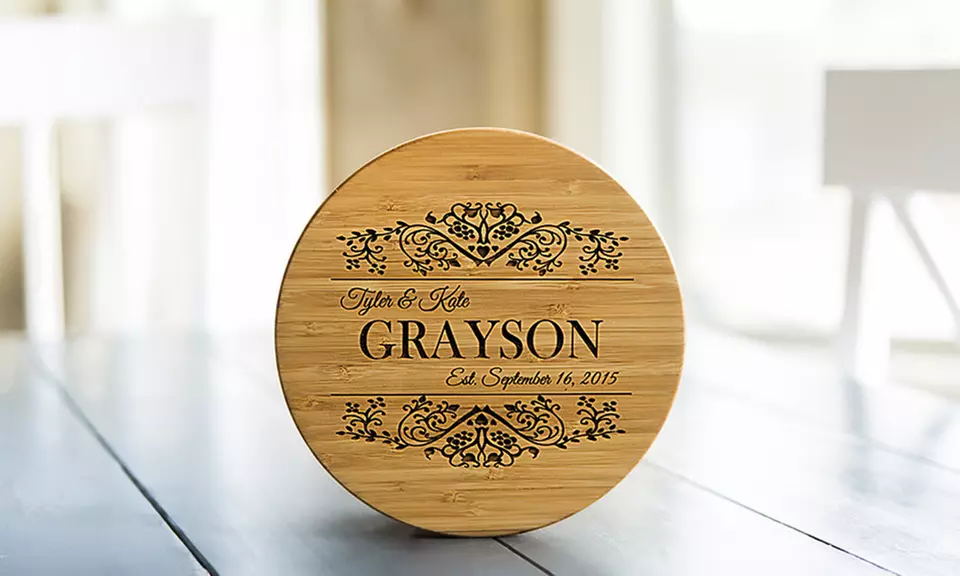 Two, Three, Five, or Ten Personalized Solid Bamboo Trivets from Qualtry (Up to 63% Off)  - Second Medium