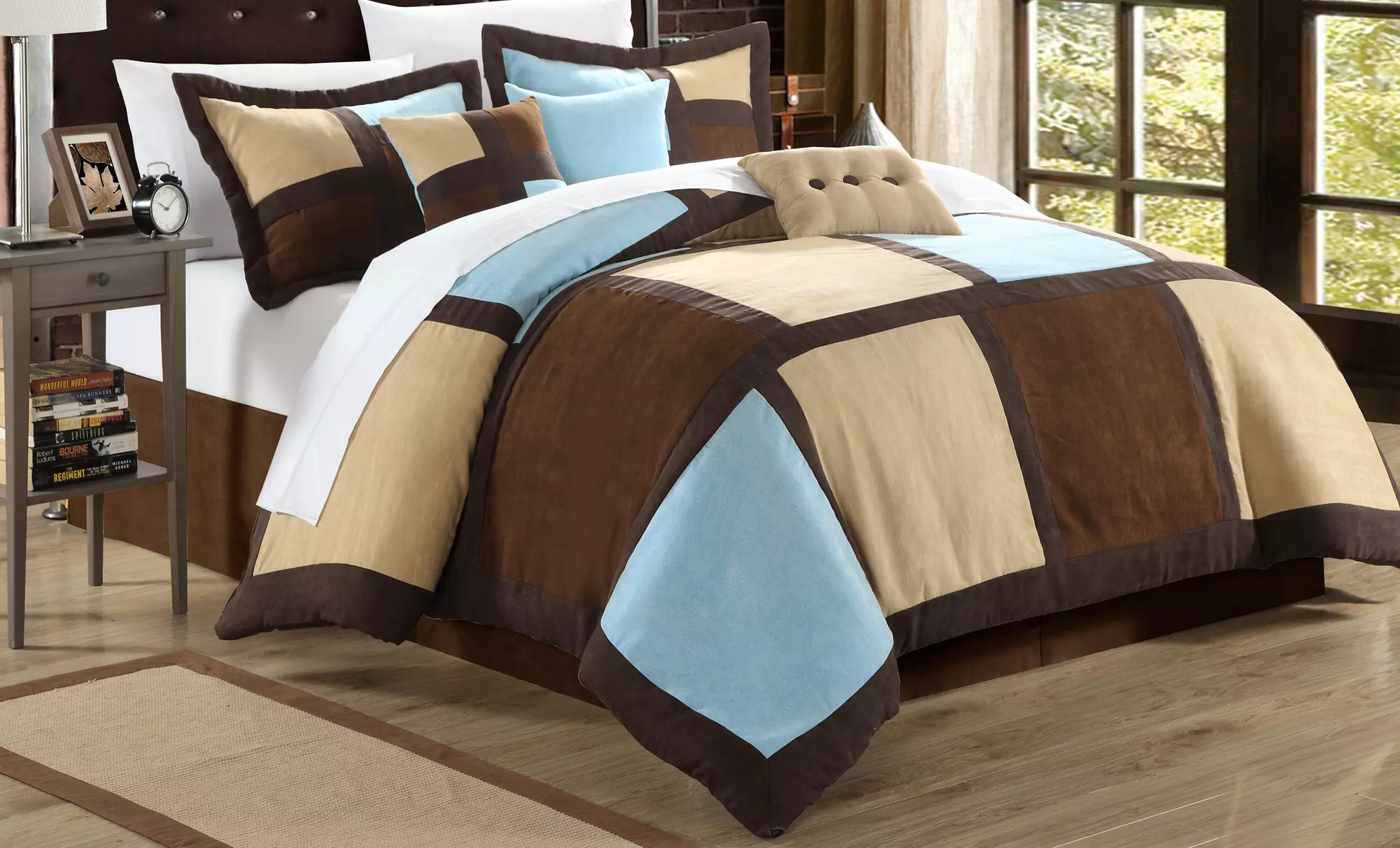 7-Piece Diana Microsuede Comforter Set  - Second Medium