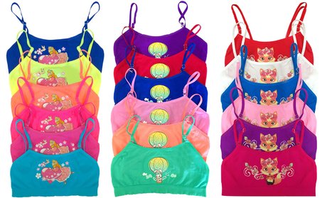 Girls' Cami Bras (6-Pack)