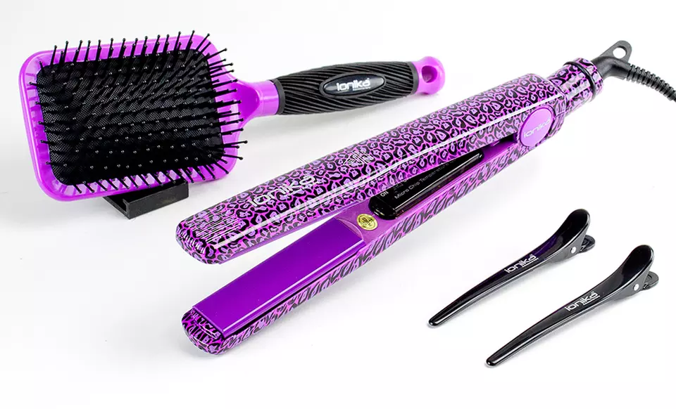 Ionika Flat Iron and Brush Sets. Multiple Styles Available. - Primary Image