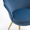 Image 3: Fluwelen schelpfauteuil