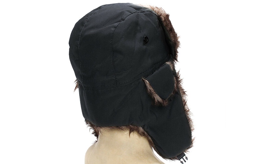 Image 6: Bonnet d'hiver ajustable avec doublure en fausse fourrure