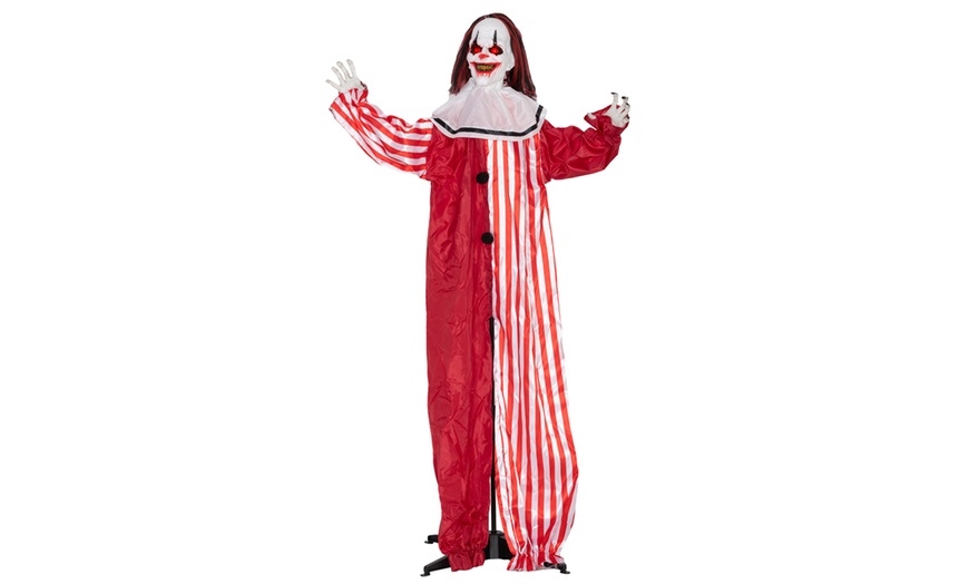 Image 8: Outsunny Voice Activated Halloween Animatronics Witch