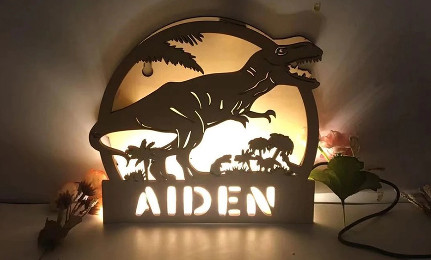 Image 2: Custom Custom Name Wall Lamp