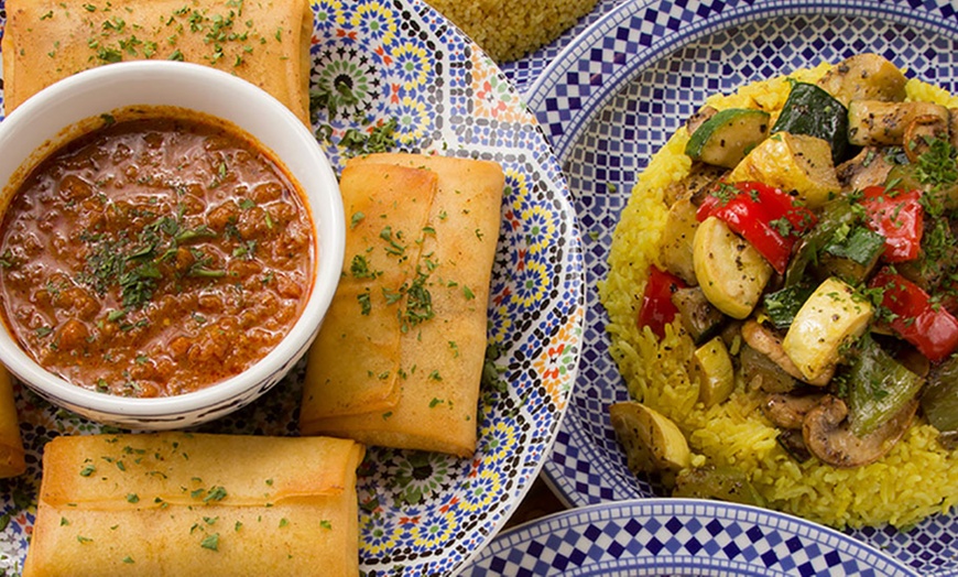 Image 5: Savor a 3-Course Moroccan Dinner with Drink for Two Four or Six