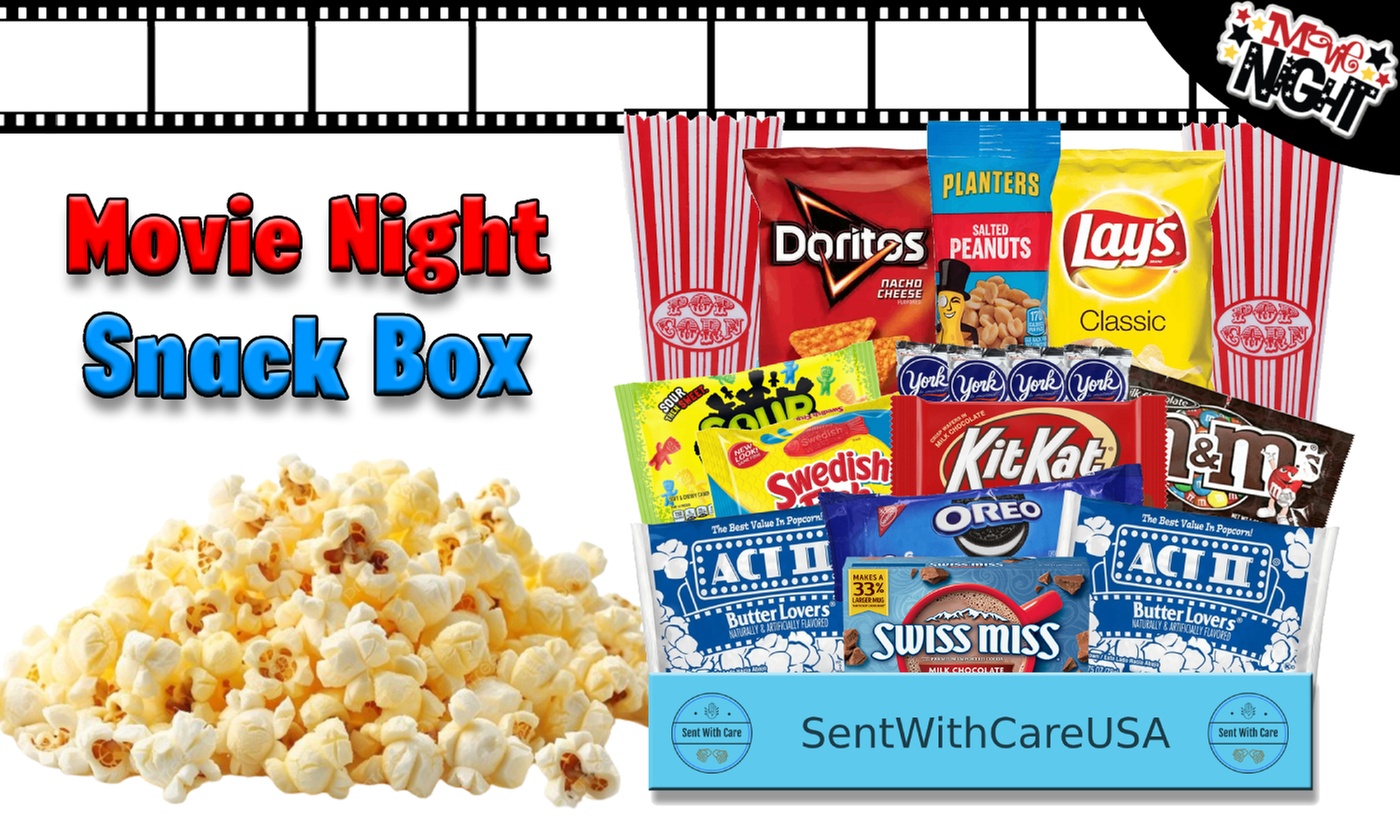 Up to 15% Off SentWithCareUSA: Movie Night Snack Box & Date Night Gift 