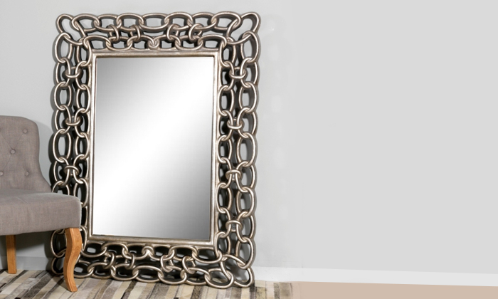 Groupon Goods Deal of the Day | Groupon - Rustic Wooden Full Length Mirror