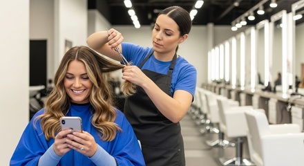 Hair Cut or Trim + Shampoo and Blow Dry - Gianna B Beauty