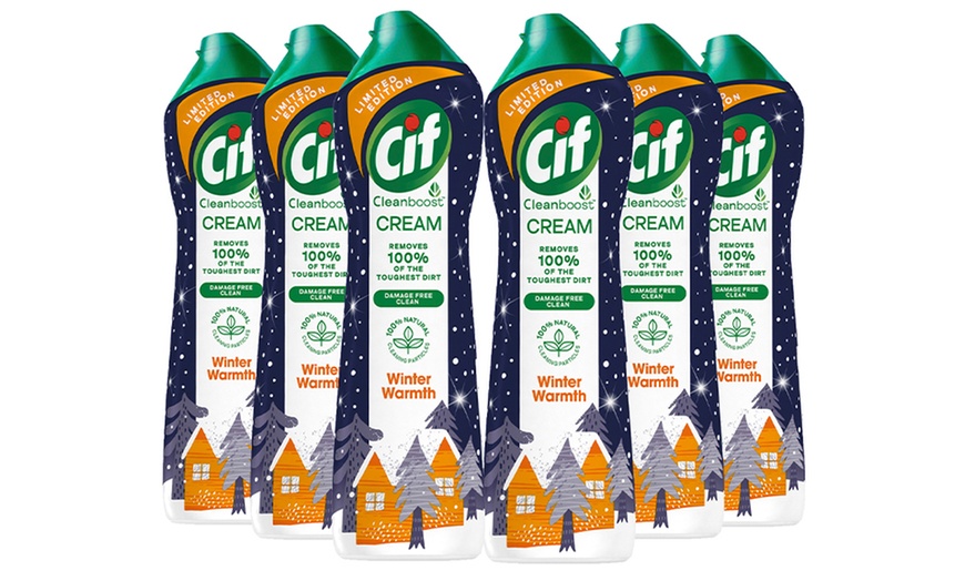 Image 3: Pack of One, Three or Six CIF Clean Boost Creams Winter Warmth, 500ml