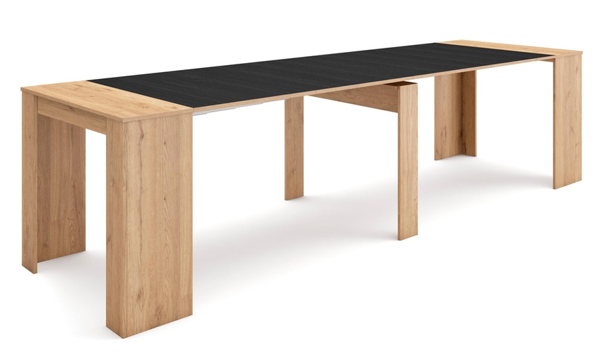 Image 35: Extendable Console Table for 6 people or up to 14 people