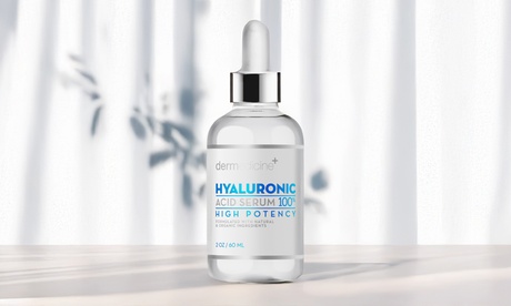 Dermedicine Anti-Aging Hyaluronic Acid Serum 100% Pure 2oz (1 Pack or 2 Pack) 2oz Clear 1 pack All Skin Types