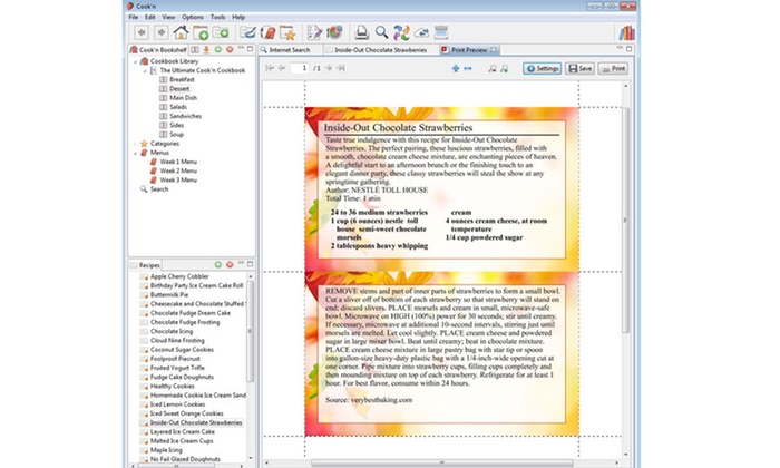 Cookn Recipe Organizer Version 10