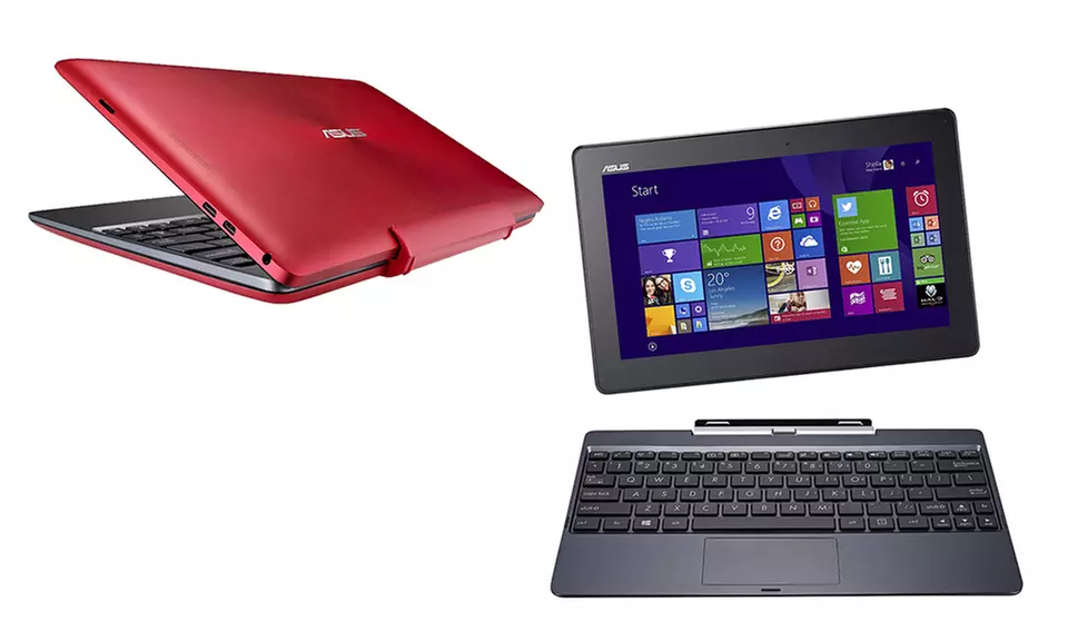 ASUS Transformer Book 10.1" 2-in-1 Quad-Core Tablet with Keyboard Dock & Windows 8 - Second Medium