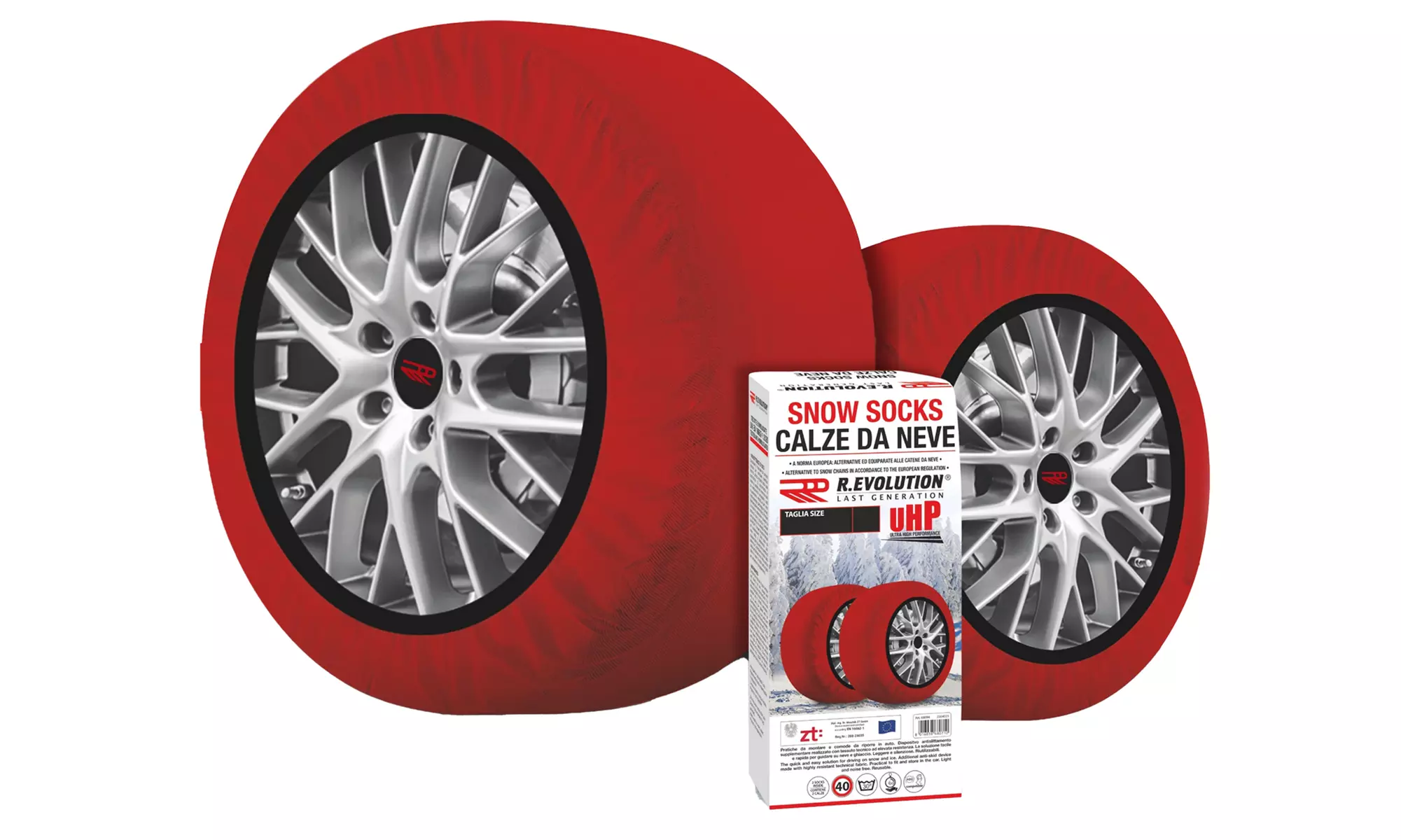 Calze da neve Revolution omologate per auto