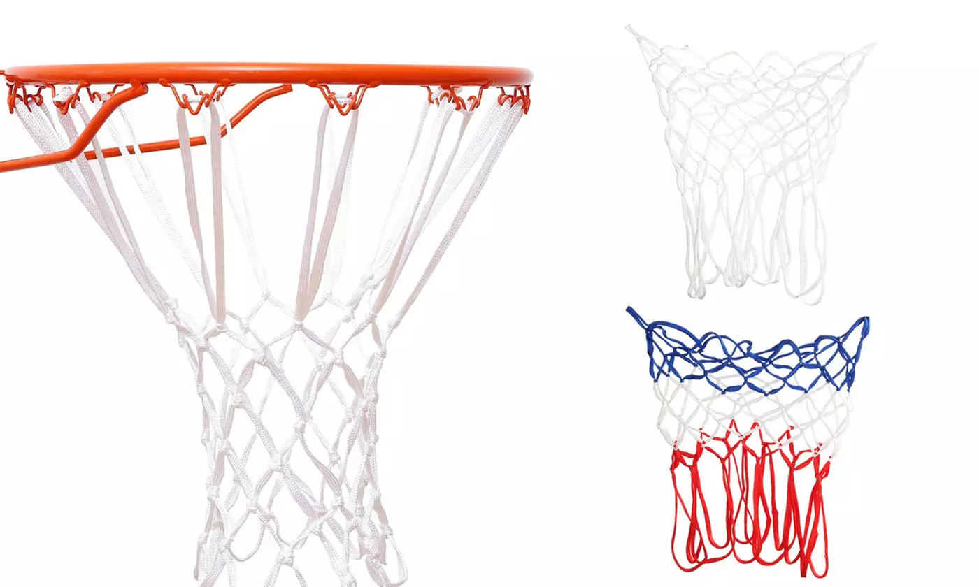 Replacement Basketball Net Nylon All Weather Hoop Goal Standard Rim Outdoor - Primary Image