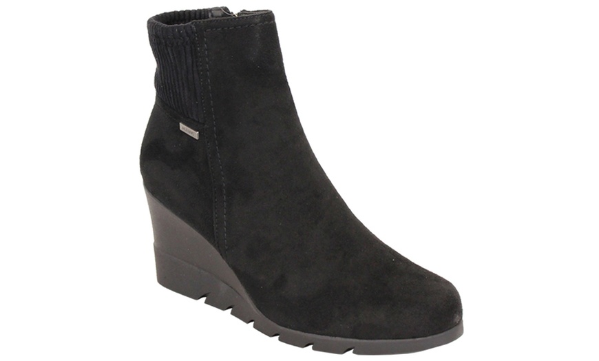 Image 3: Wedge Heel Ankle Boots