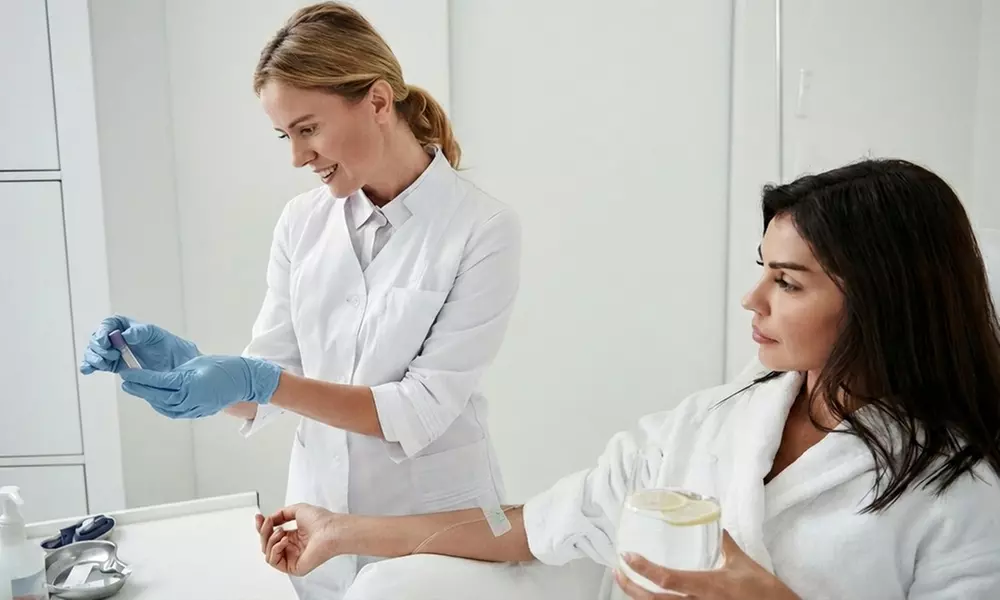 Feel Energized with One or Two Hangover IV Therapy or Wellness IV Therapy at Ericka Beauty Spa (Up to 47%Off) - Primary Image