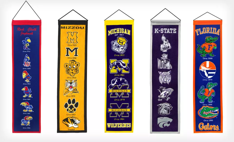 $22.99 for a 32"x8" NCAA Heritage Banner ($29.99 List Price). 32 Schools Available. Free Shipping and Returns. - Primary Image