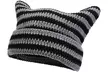 Women's Knitted Cat Ear Beanie Hats - Second Medium