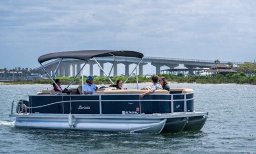 Image 3: Luxury Tritoon Boat Rentals and Group Excursions
