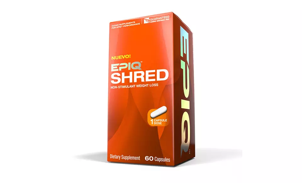 Buy 1 Get 1 Free: Epiq Shred Dietary Supplement 60ct. Bottle - Primary Image