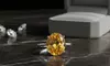 Sterling Silver Genuine Citrine Gemstone Ring