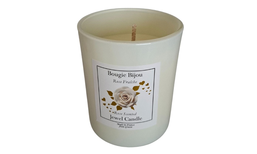 Image 8: Candela profumata alla rosa con gioiello a sorpresa