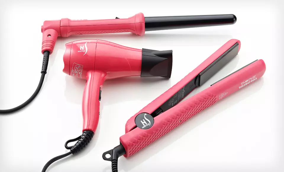 $59 for a Ceramic Styling Trio with Dryer, Straightener, and Curling Iron ($400 List Price). Free Shipping and Returns. - Primary Image
