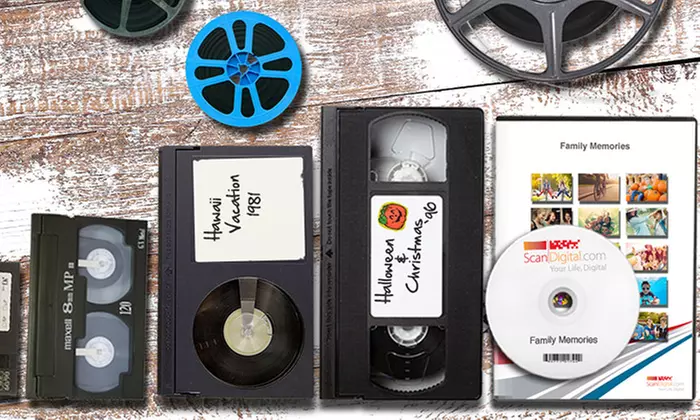 Video Digitalization Services from ScanDigital (Up to 80% Off). Three Options Available.  - Primary Image