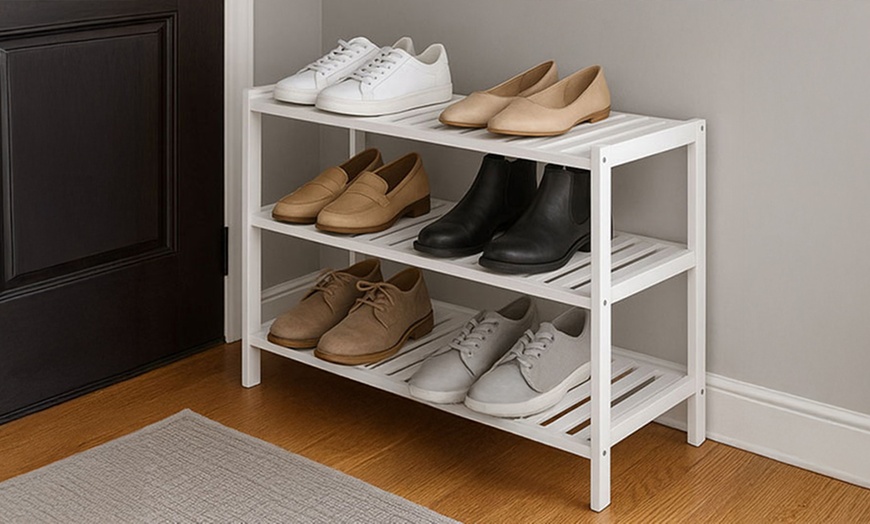 Image 9: Neo Three Tier Shoe Rack