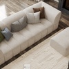 Image 5: Lena 3 Seater Fabric Sofa