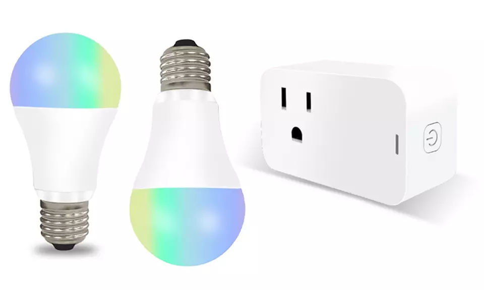 Smart Wi-Fi Bulb and Plug with Power Energy Monitoring Kit - Primary Image