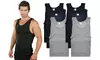 Swan Men's Ribbed Slim Fit Basic A-Shirts Tank Top (6-Pack)