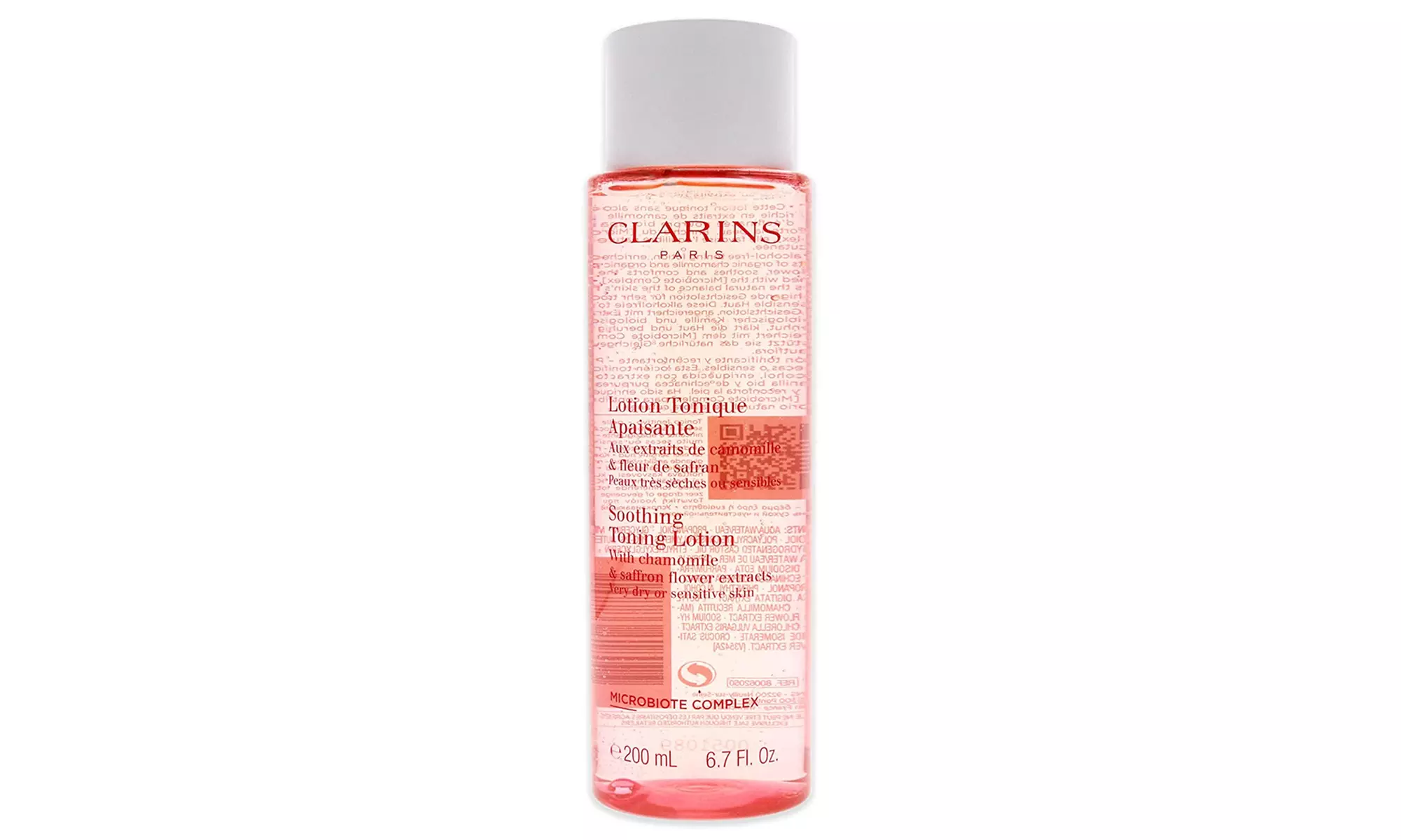 Clarins Soothing Toning Lotion Soft, Soothed and Comforted Skin 6.7 oz / 200ml