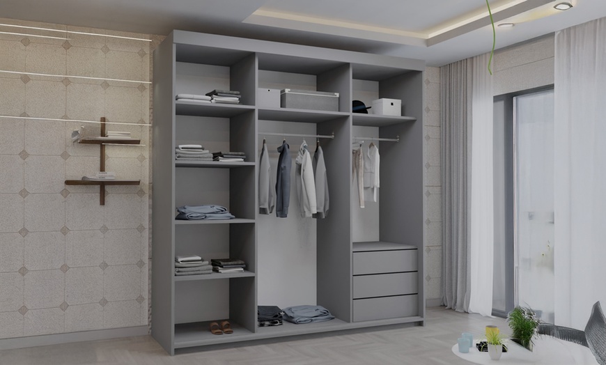 Image 7: Riga Sliding Mirror Door Wardrobe