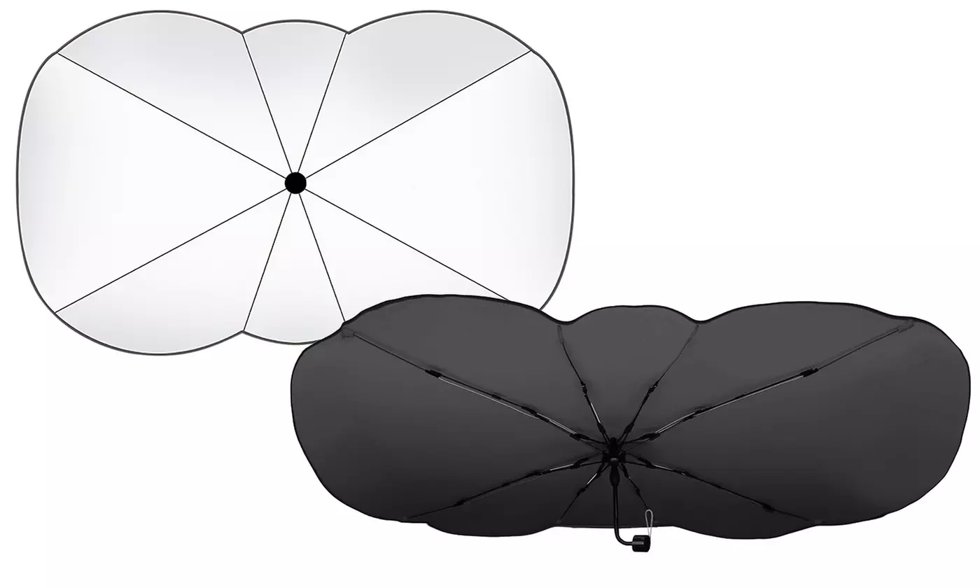 iMounTEK Foldable Car Windshield Sunshade Umbrella with UV Protection