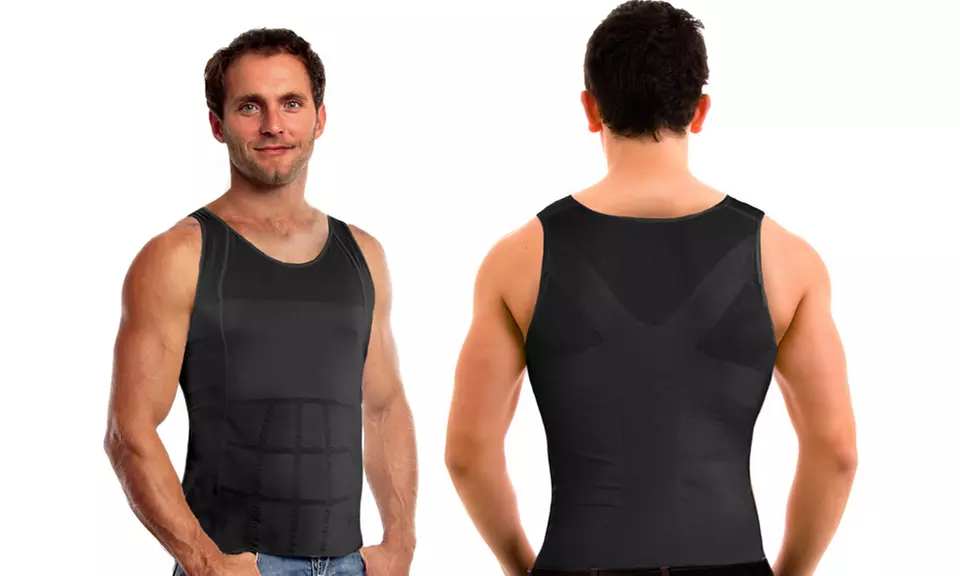 InstaFit 3-in-1 Invisible Corrective Posture Support Compression Shirt - Primary Image