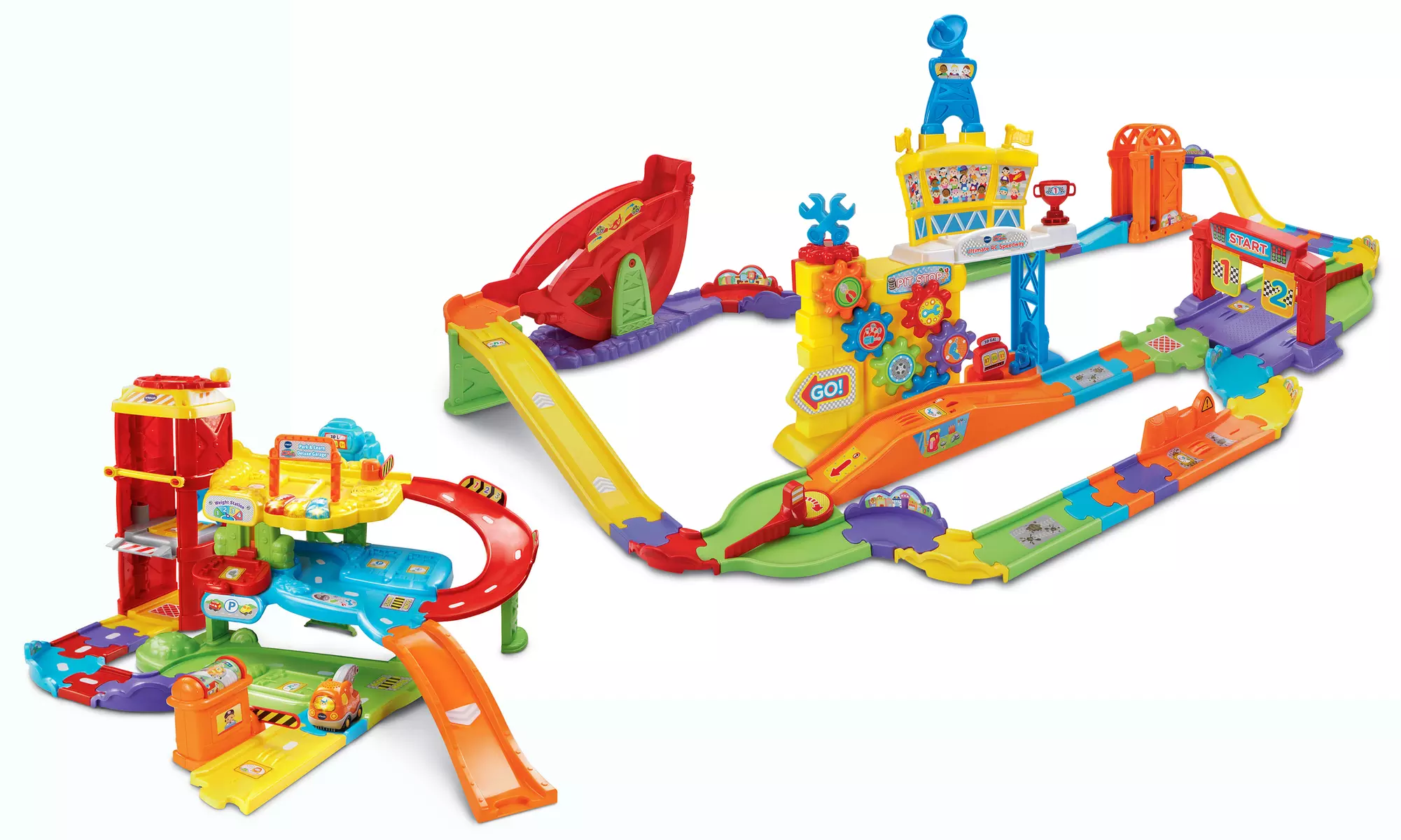VTech Go! Go! Smart Wheels Park & Learn Deluxe Garage or Ultimate RC Speedway - Primary Image