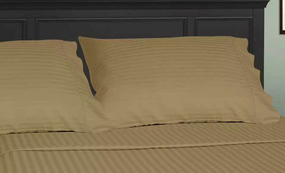 100% Egyptian Cotton Royal Sateen 4-Piece Sheet Sets from $59.99–$69.99. Multiple Colors Available. - Second Medium