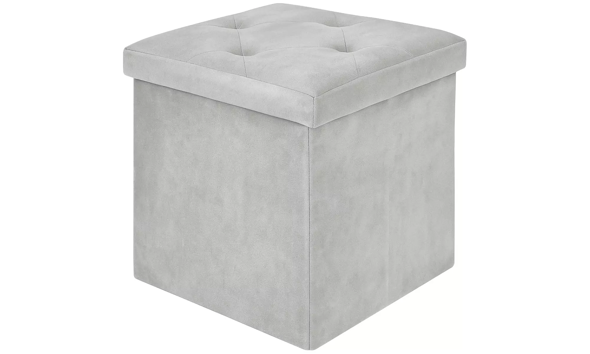 Pouf carré en velours Milo