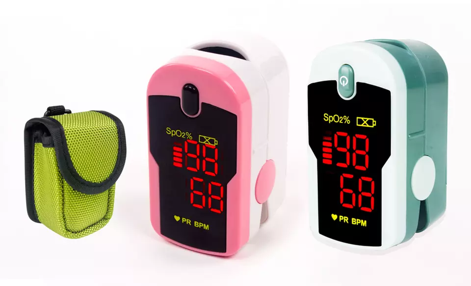 ChoiceMed Fingertip Pulse Oximeter with Lanyard and Protective Case - Primary Image