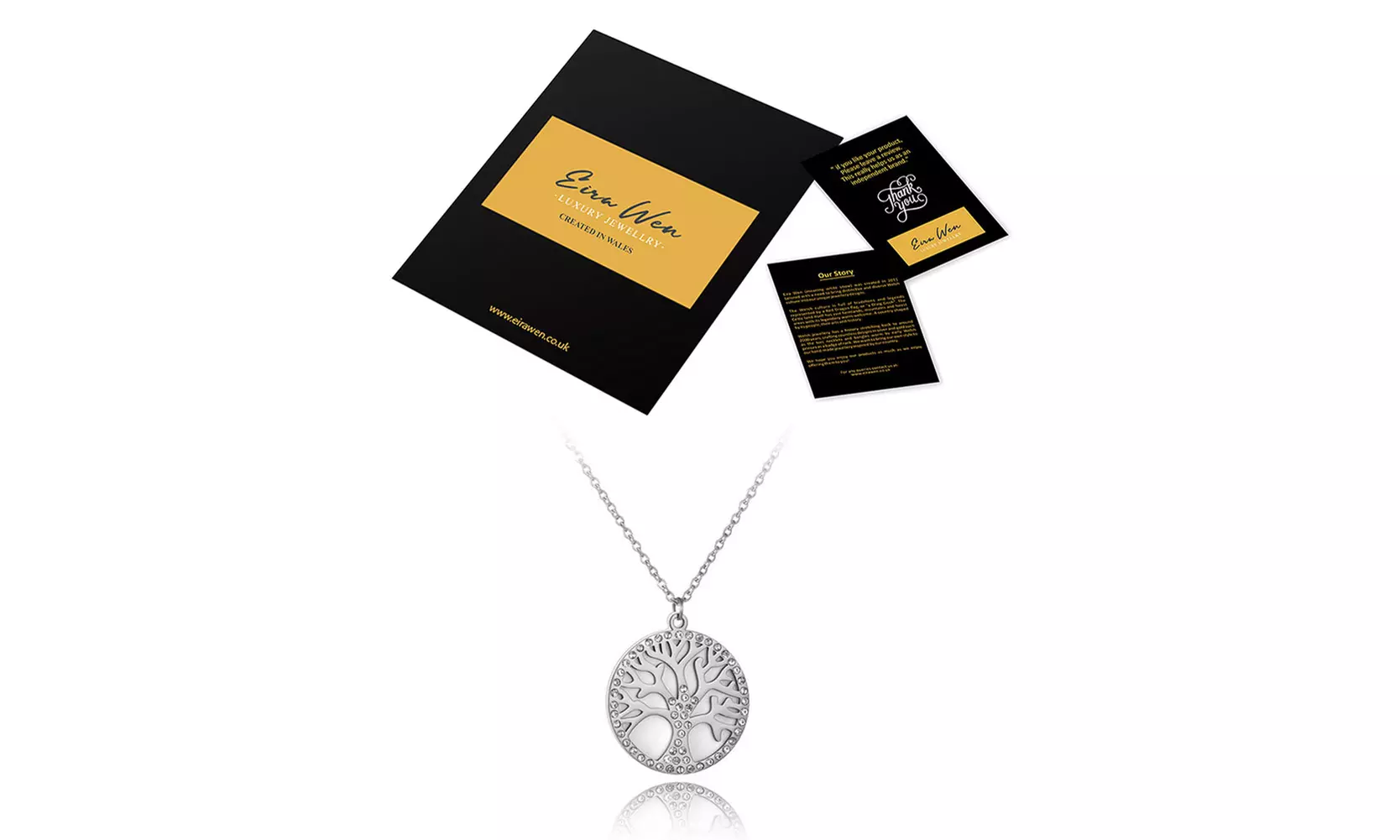 Eira Wen Tree of Life Charm Jewellery Made with Swarovski® Crystals