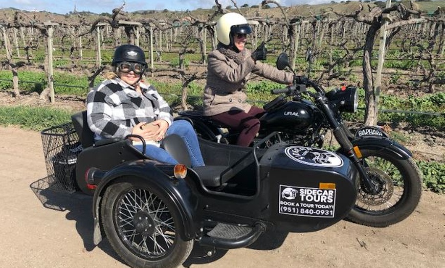 Image 2: Discover Santa Ynez Wineries in a Vintage Motorcycle Sidecar Tour