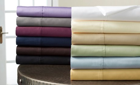 Clearance: 300-Thread-Count 100% Cotton Wrinkle-Resistant Sheet Set